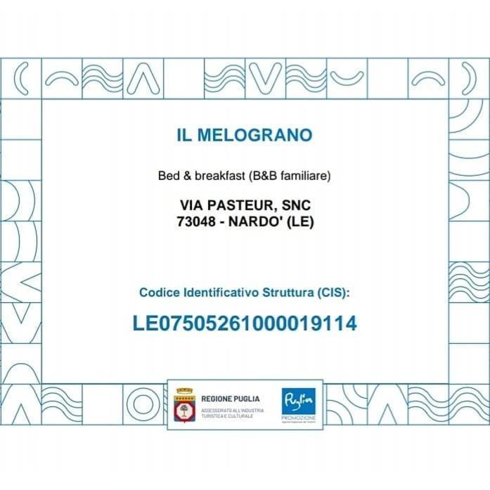 B&B Il Melograno Salento Torre Inserraglio Exteriér fotografie